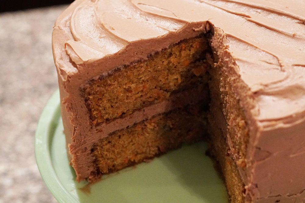 Carrot Cake with Chocolate Cream Cheese Frosting
