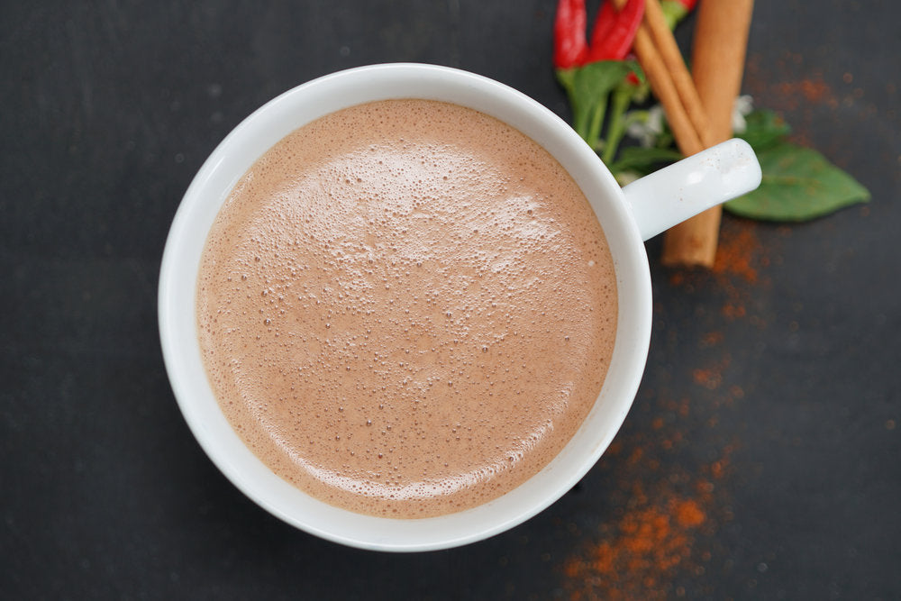 Spicy Hot Chocolate with Almond Milk